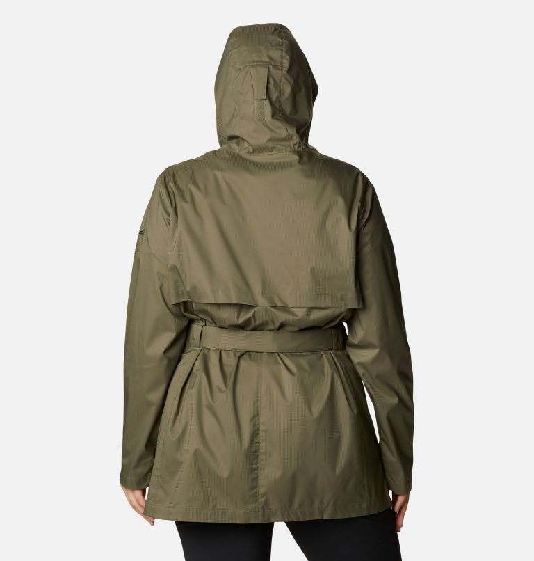 Women's Columbia Pardon My Trench Rain Jackets Olive | Plus Size CA-B0416